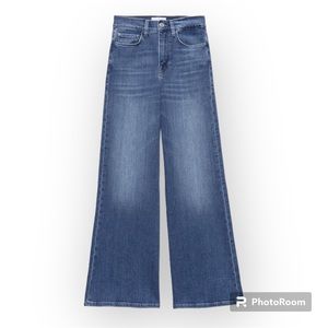 FRAME Le Slim Palazzo Wide Leg Jeans Size 34
